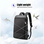 BOPAI Slim Laptop Backpack Men 15.6 inch Office Work Men Backpack Business Bag Unisex Black Ultralight Backpack Thin Back Pack