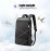 BOPAI Slim Laptop Backpack Men 15.6 inch Office Work Men Backpack Business Bag Unisex Black Ultralight Backpack Thin Back Pack
