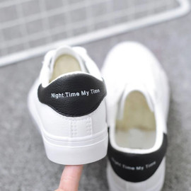 BODENSEE White Sneakers Women Canvas Shoes Women-  Fashion Vulcanize Shoes
