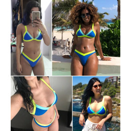 Bikini Solid Swimsuit Women Swimwear Push Up Bikini Set Patchwork Biquini Brazilian Summer Beach Bathing Suit Swim Wear