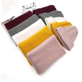 COKK Knitted Hat With Scarf - Two Piece Sets For Women and Girls 