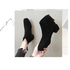 Ankle Boots For Women Square Toe Fashion Shoes
