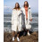 Amii Minimalist White Duck Down Jacket - Thick Down Long Coat
