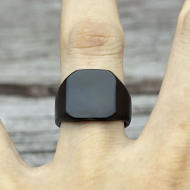 2020 Fashion Simple Style Black Square Ring Classic Ring Wedding Engagement Jewelry