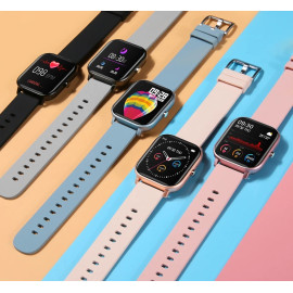COLMI P8 1.4 inch Smart Watch Men Full Touch Fitness Tracker Blood Pressure Smart Clock Women GTS Smartwatch for Xiaomi