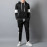 White Black Men Hoodie Set