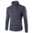 Covrlge Male Sweater Pullover Slim Warm Solid High Lapel Jacquard Hedging British Men's Clothing Mens Turtleneck