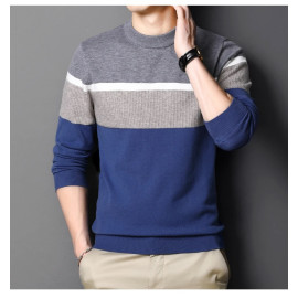 COODRONY Brand Winter Thick Warm Sweater Men - New Arrival Fashion Striped Jumpers Casual O-Neck Pullover Soft Knitwear