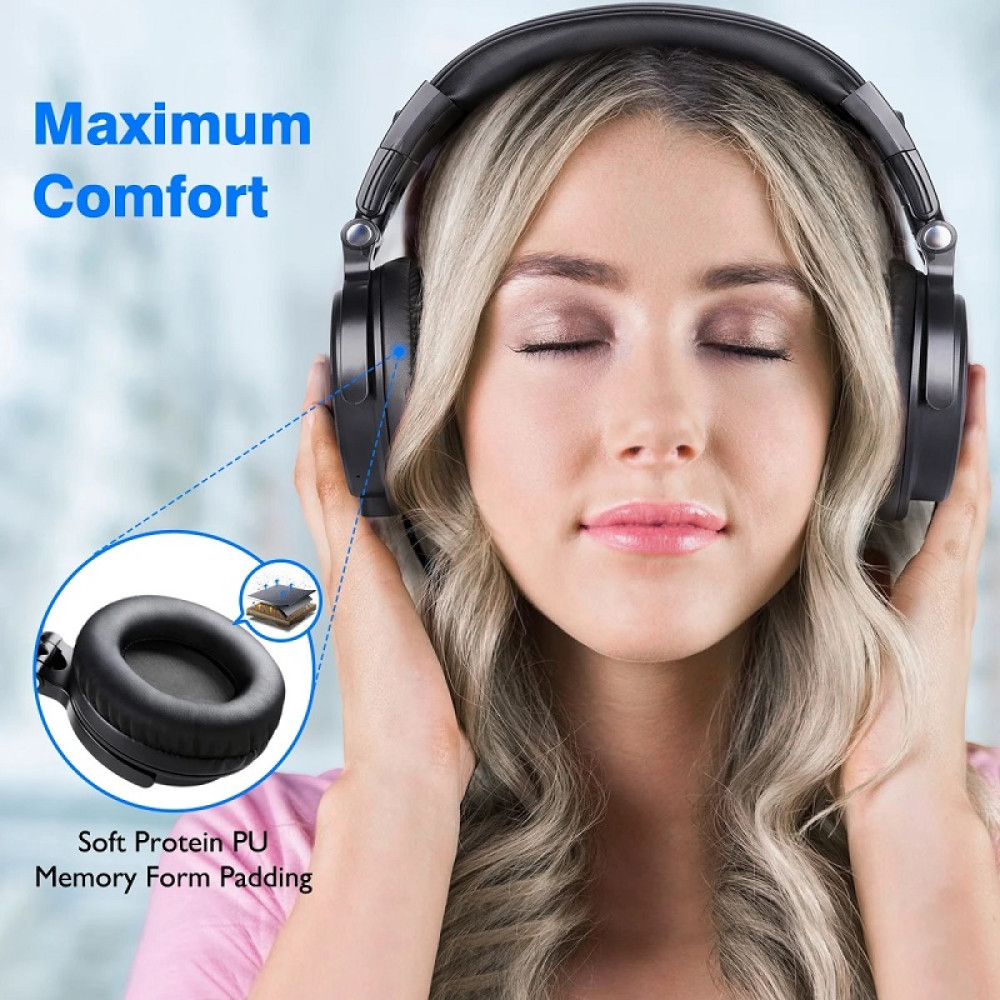 Oneodio  Bluetooth V5.0 Headphones DJ  Wireless/Wired Headphones Wireless On-Ear Stereo Wireless+Wired Headset For Phones PC New