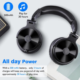 Oneodio  Bluetooth V5.0 Headphones DJ  Wireless/Wired Headphones Wireless On-Ear Stereo Wireless+Wired Headset For Phones PC New