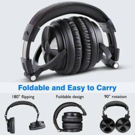 Oneodio  Bluetooth V5.0 Headphones DJ  Wireless/Wired Headphones Wireless On-Ear Stereo Wireless+Wired Headset For Phones PC New