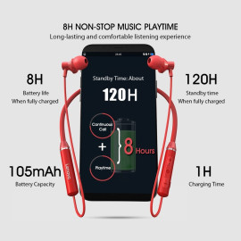 Lenovo Wireless Earphone Bluetooth 5.0 Magnetic Neckband Headphone IPX5 Waterproof Sport Headset with Noise Cancelling Mic
