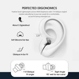 Lenovo Wireless Earphone Bluetooth 5.0 Magnetic Neckband Headphone IPX5 Waterproof Sport Headset with Noise Cancelling Mic