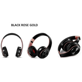 Men gift Gold Wireless headphones Bluetooth earphone Stero headset with Build-in MIC with 3.5mm jack for Xiaomi Samsung IPHONE