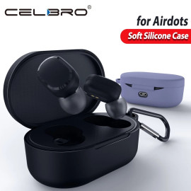 Case Protection Cover For Redmi AirDots Mi Air Dots Silicone Case Carabiner Wireless Bluetooth Case for Xiaomi Redmi AirDots