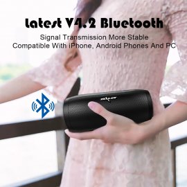 ZEALOT S16 Wireless Bluetooth Speaker Portable Speaker Column HIFI Stereo Bass Subwoofer Speakers with Mic Support TF Card,AUX