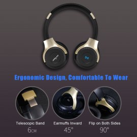 ZEALOT B26T Wireless Headphones for Computer Phone Bluetooth Earphone Stereo Bass Gaming Headset with Mic, Support TF card