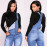 women's long overalls jeans denim jumpsuit causal solid pencil pants plus size 2020 autumn skinny hole slim high waist feminina