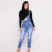 women's long overalls jeans denim jumpsuit causal solid pencil pants plus size 2020 autumn skinny hole slim high waist feminina