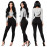 New Spring and Autumn Women's Fashion High Waist Stretch Slim Jeans Ms Black White Casual Woman Pencil Jeans