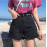 Garemay Women's Denim Shorts Classic Vintage High Waist Blue Wide Leg Female Caual Summer Ladies Shorts Jeans For Women