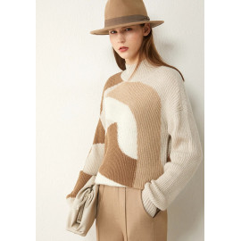 Amii Minimalism Autumn Winter Sweaters For Women - Fashion Turtleneck Sweater Full Sleeve Loose Turtleneck Sweater Tops