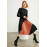 AMII Minimalism Autumn Fashion Pleated Women Skirt - Spliced High Waist Aline Women Skirt