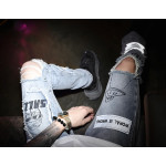 Aelfric Eden Reflective Men Hip Hop Jeans Skinny Ripped Vintage Biker Jogger Distressed Hole Baggy Denim Slim Fit Casual Pants