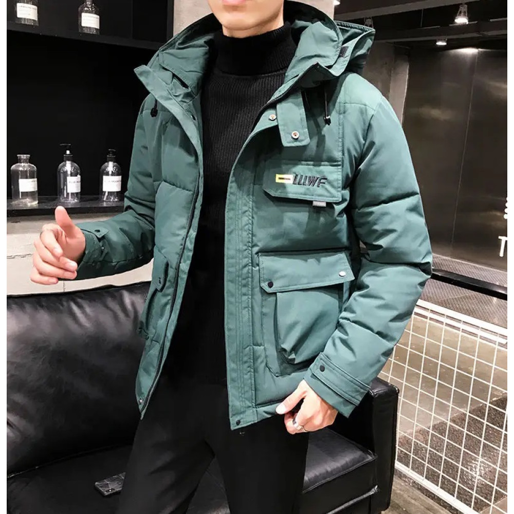 2020 New Winter Men Parka Big Pockets Casual Jacket
