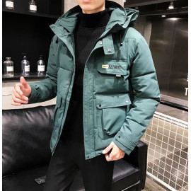2020 New Winter Men Parka Big Pockets Casual Jacket