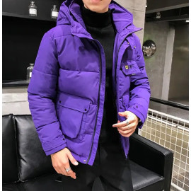 2020 New Winter Men Parka Big Pockets Casual Jacket