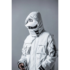 11 BYBB'S DARK Mens Winter Jackets Coat Streetwear Casual Cargo Parkas Tactics Function Hoody Coat Multi-pocket Warm Male DG506