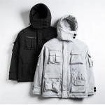11 BYBB'S DARK Mens Winter Jackets Coat Streetwear Casual Cargo Parkas Tactics Function Hoody Coat Multi-pocket Warm Male DG506