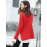 Amii  Harajuku  Women's Sweater - High collar Pullover drop round slit blouse 