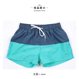 Aimpact Fast Dry Mens Board Shorts with Lining Sexy Patchwork Drawstring Surf Swim Trunks Beachwear Sport Running Hybrid Shorts