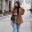 Aachoae Women Vintage Double Breasted Blazer