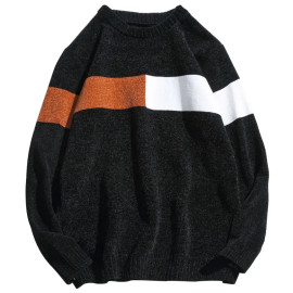 2020 New Sweater Men Long Sleeves Autumn Winter Pullover Knitted O-Neck Plus