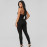 Women Oversized Denim Pencil Black Jeans