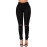 Women Oversized Denim Pencil Black Jeans