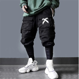 11 BYBB'S DARK Detachable Multi-Pocket Cargo Pants Men Harajuku Hip Hop Streetwear Joggers Man Elastic Waist Sweatpants Techwear