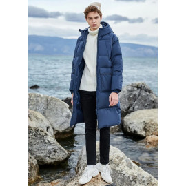 SEMIR New Winter Down Jacket - Long Thick Waterproof Winter Coat Men