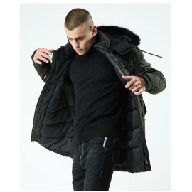 New Winter Casual Long Style Hooded Epaulet Cotton Jackets