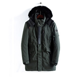 New Winter Casual Long Style Hooded Epaulet Cotton Jackets