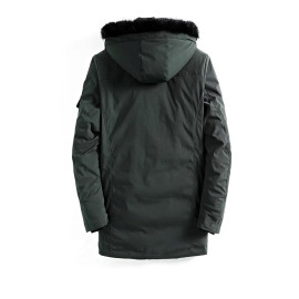 New Winter Casual Long Style Hooded Epaulet Cotton Jackets