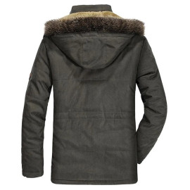 Men's Fur Collar Windproof Parkas Winter Jacket