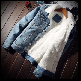 DIMUSI Winter Mens Denim Jackets