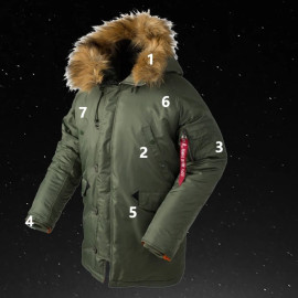  Winter N3B puffer jacket
