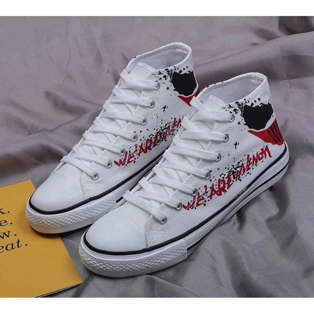 Crazy Pattern High Top Sneakers