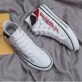 Crazy Pattern High Top Sneakers