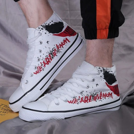 Crazy Pattern High Top Sneakers